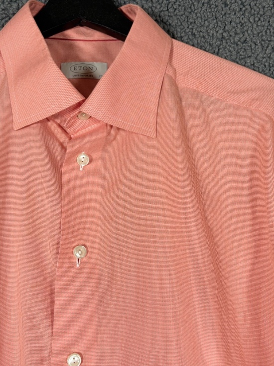 Eton Other - Eton Cotton Contemporary Button Up Long Sleeve Shirt - Men's Size 44/Neck 17.5